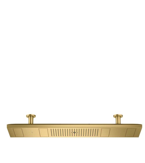 AXOR-HG-AXOR-ShowerSolutions-ShowerHeaven-1200-300-4jet-mit-Beleuchtung-3500-K-Brushed-Gold-Optic-10628250 gallery number 1